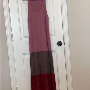 ‼️ CLOSET IS CLOSING Color-block maxi dress